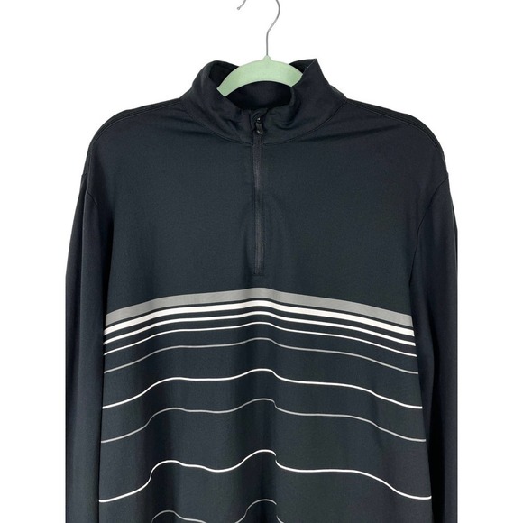 Under Armour Infared Cold Gear Pullover Base Layer Top Medium Black Quarter Zip - Picture 3 of 8